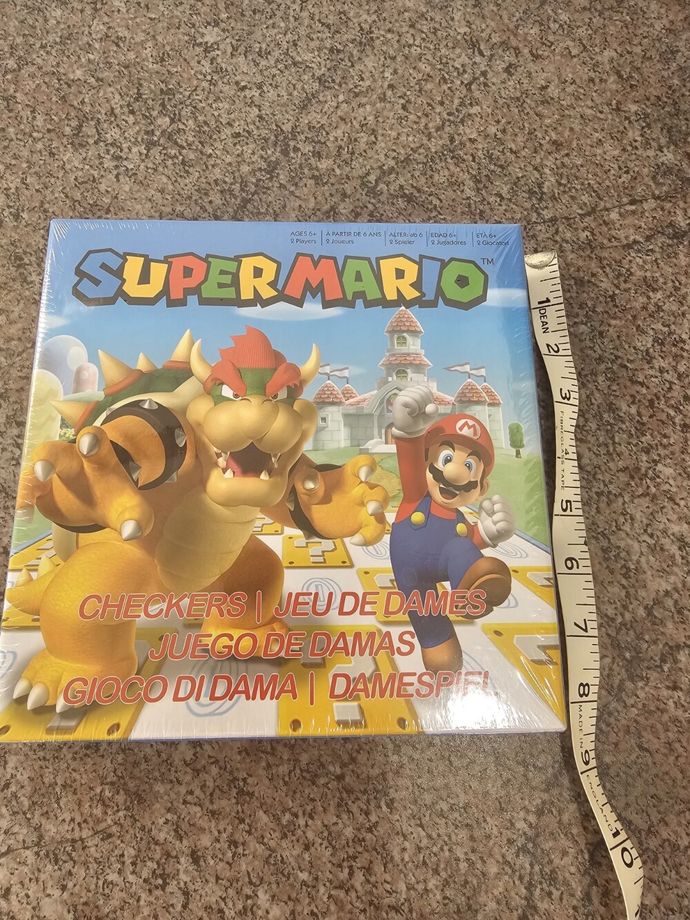 SUPER MARIO CHECKERS (MARIO VS BOWSER) BOARD GAME BRAND NEW - Picture 5 of 5